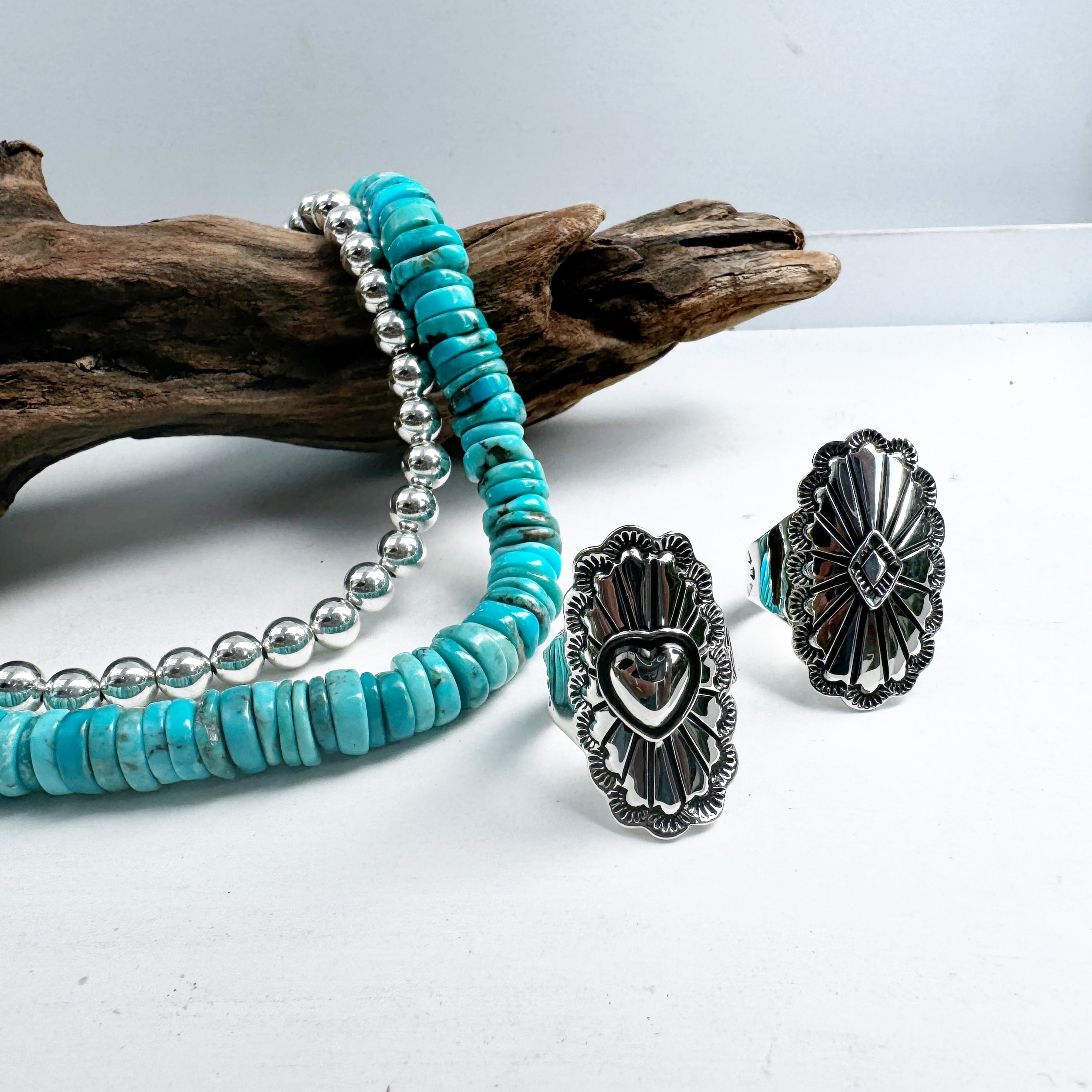 Lagoon Original ロンデル ターコイズ 一連 ネックレス 40cm | 【公式