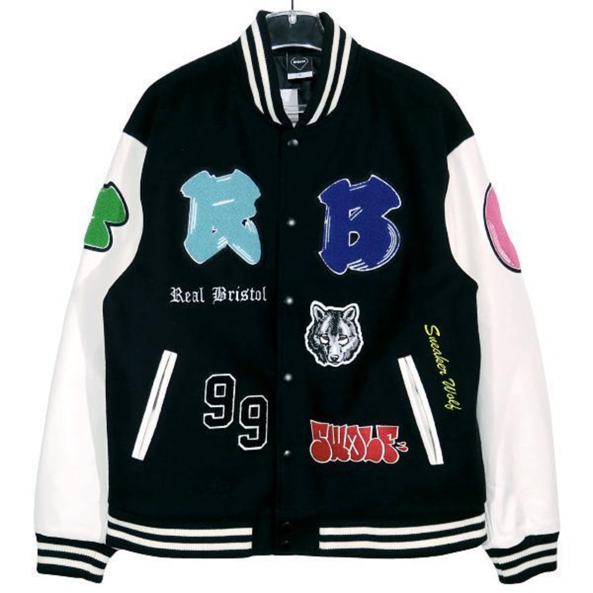 F.C.Real Bristol 22AW SNEAKERWOLF TEAM VARSITY JACKET FCRB-222126 