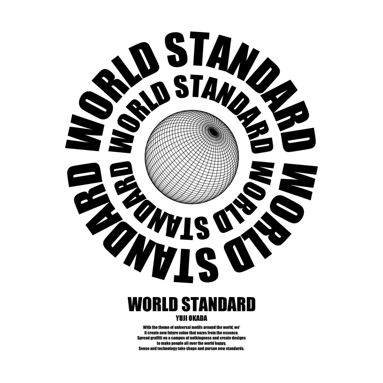 WORLD STANDARD/クルーネックプリントTシャツ/WSHT-055