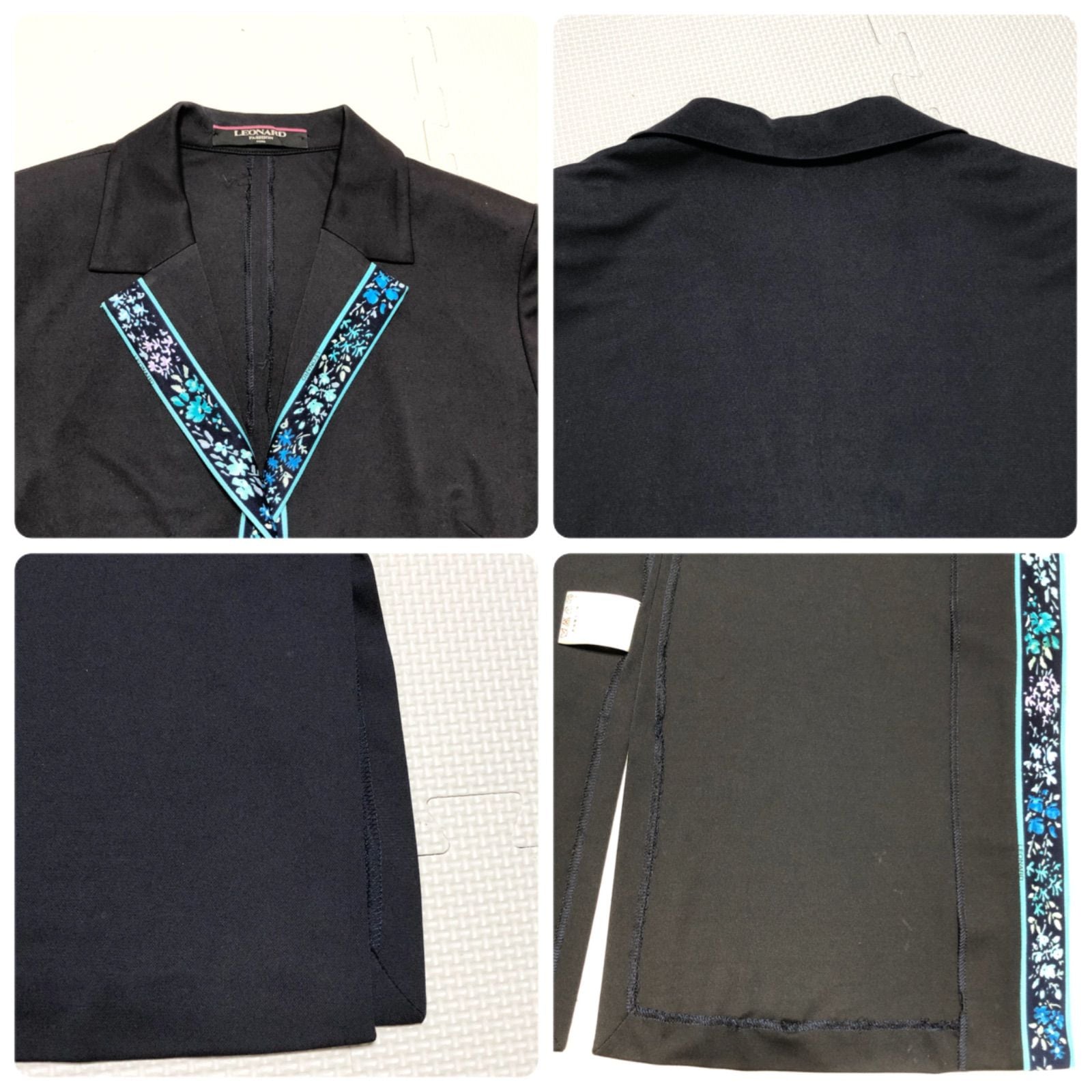 □美品□希少□LEONARD FASHION レオナールファッション カンカン素材