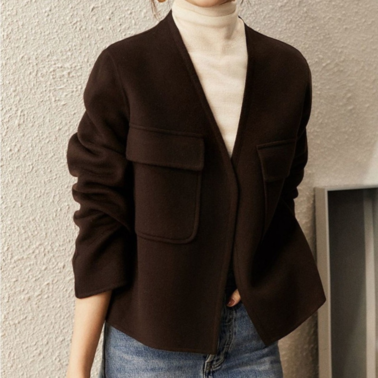 ショートブラウンジャケット W00932