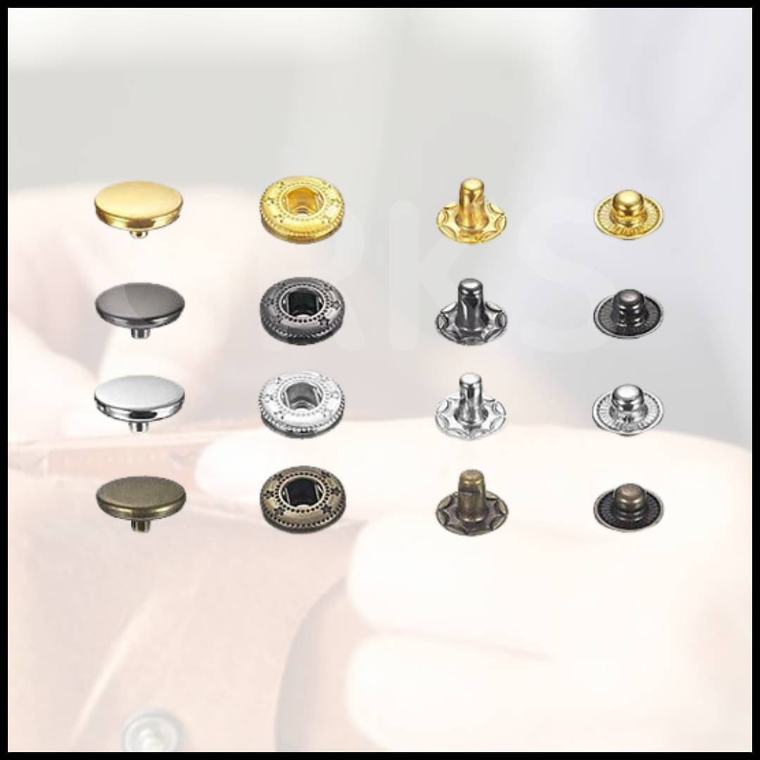 4色バネホック#831 15mm ハンマーセット 120set レザークラフト | GRKS