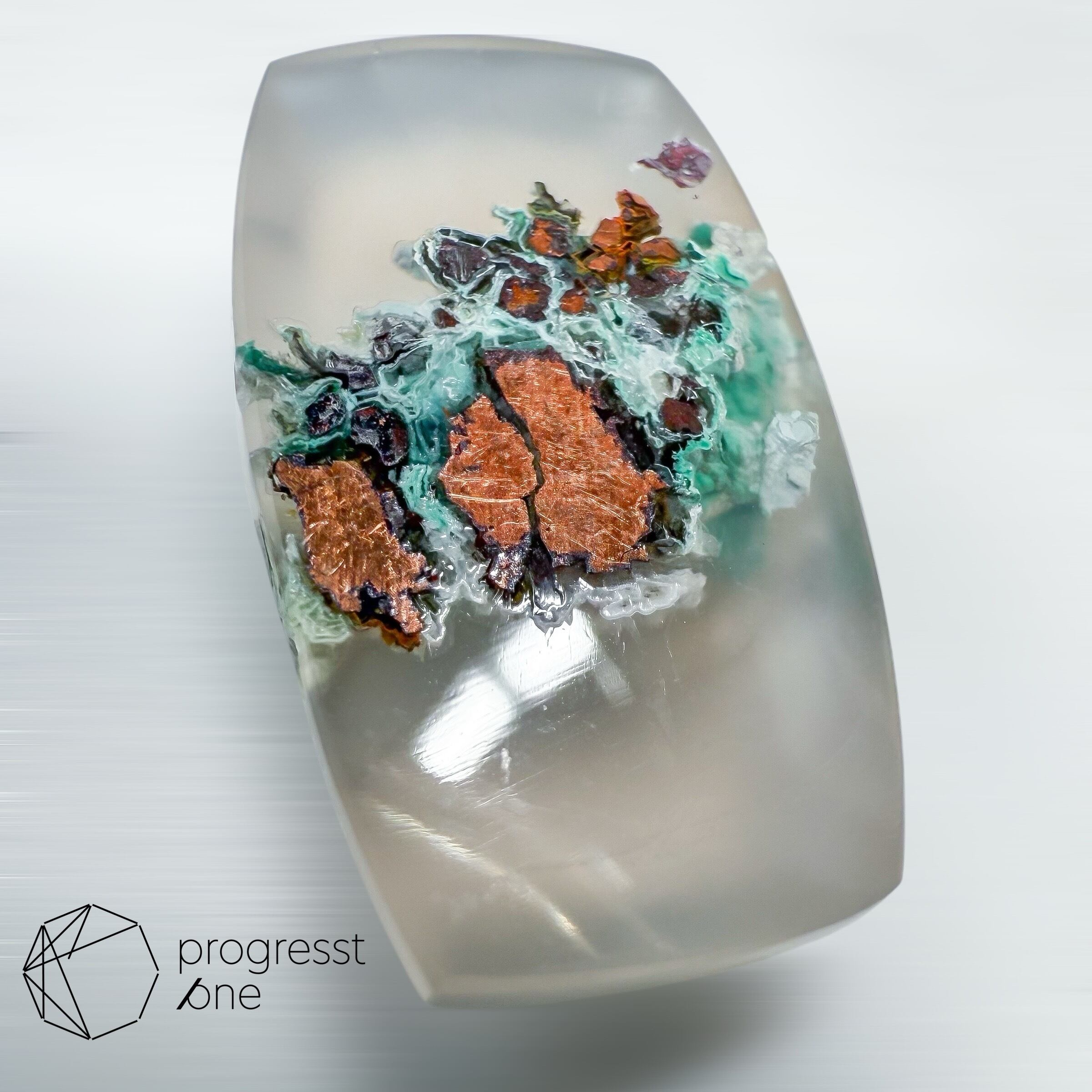 コッパーインアゲート13.846ctソ付 | progresstone