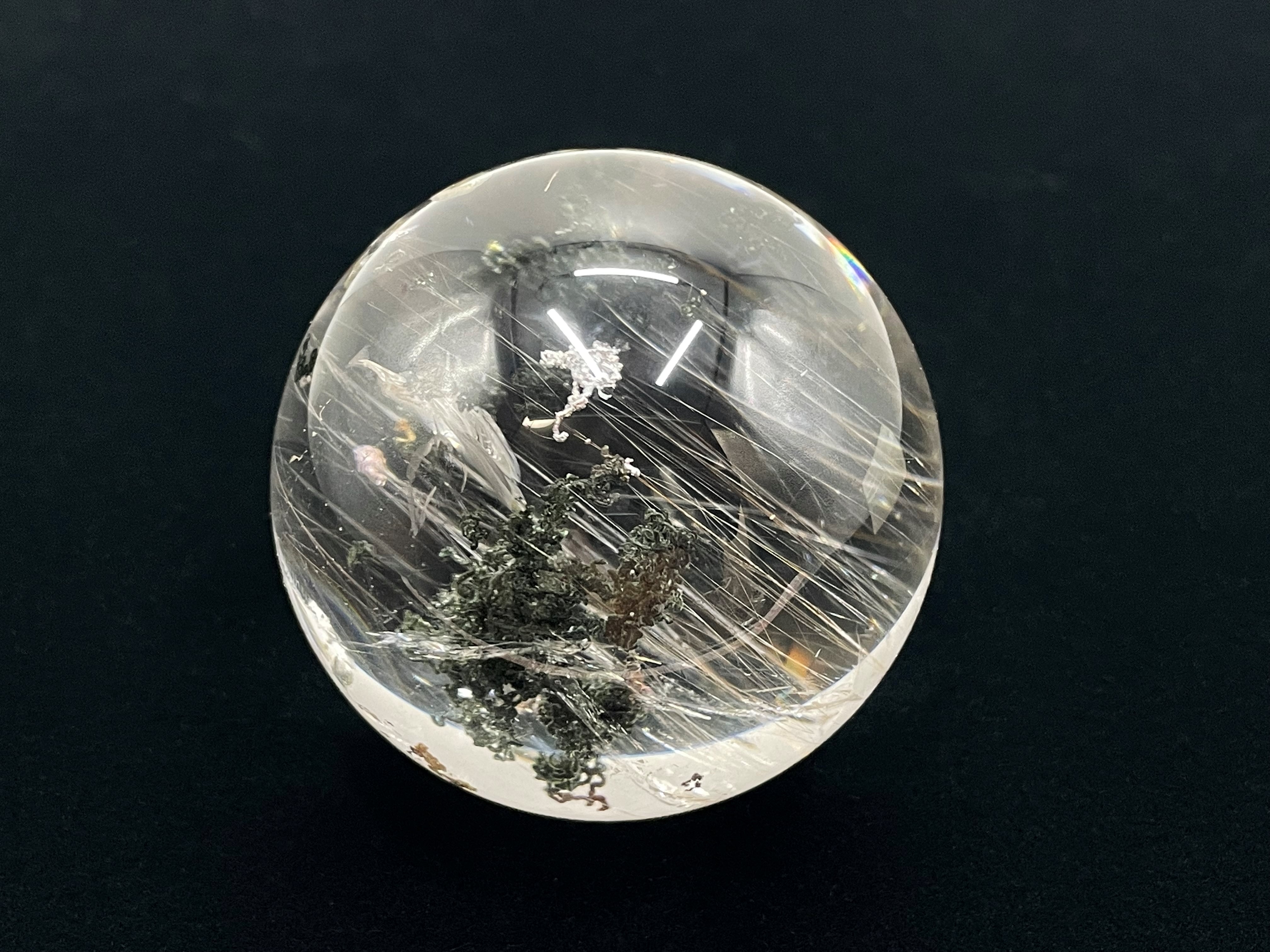 丸玉（レインボーガーデンルチルクォーツ