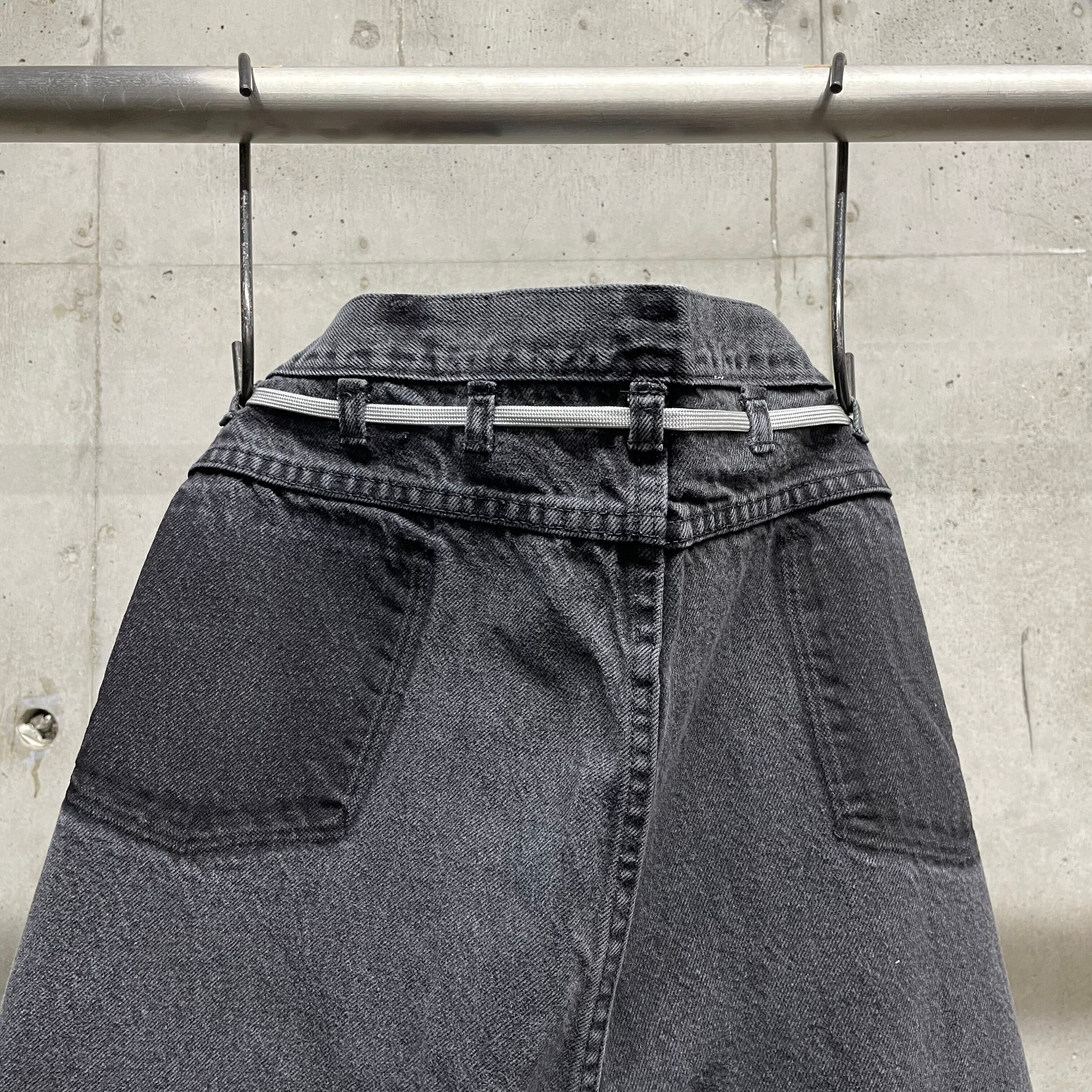 MAISON EUREKA】Ex.VINTAGE REWORK BIGGY PANTS_BLACK⑦ | marfa store