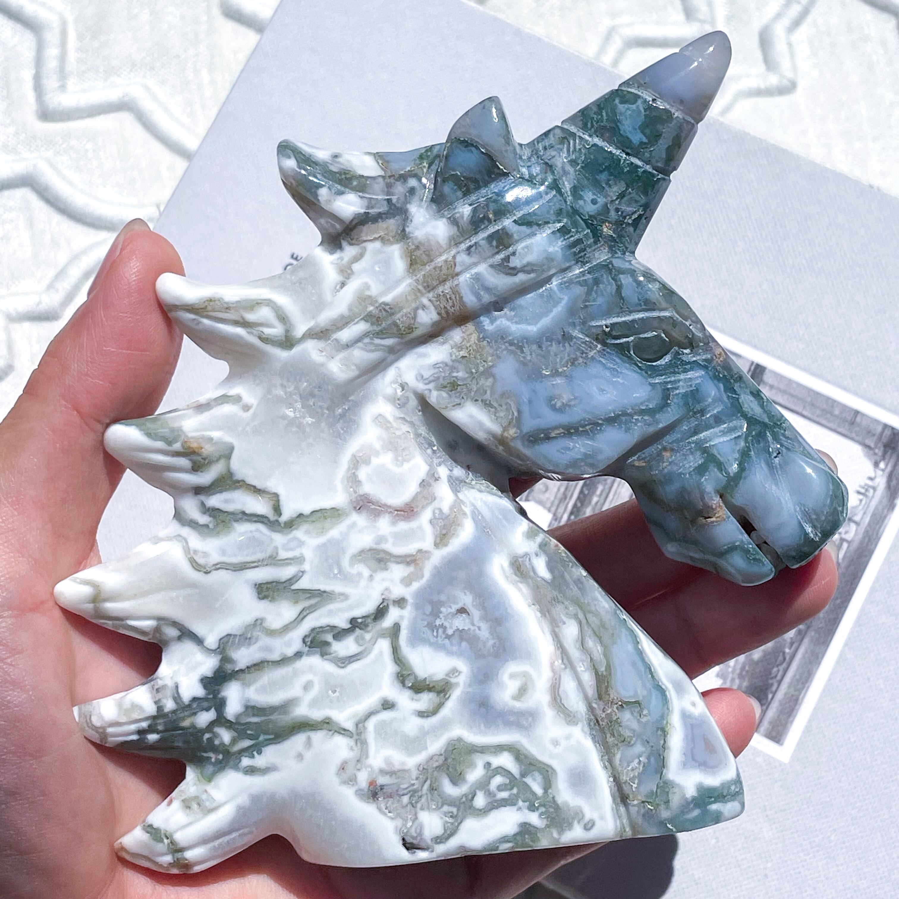 Moss Agate Unicorn 6 ✧ モスアゲート
