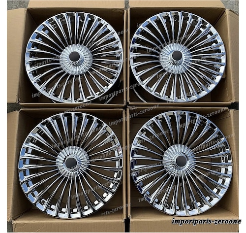 20インチ 新品 クロームマルチ スポークスタイル ホイール ジェネシス g90 20x9 20x10 -BRN-12710★