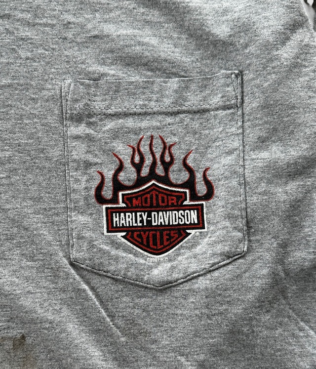 -Harley davidson- Vintage 00s 3XL Long Sleeve Print T-shirt