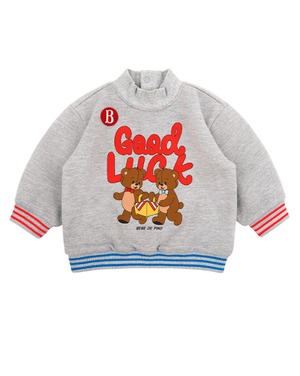 [BEBE DE PINO] Good luck baby half neck sweatshirt 正規品 韓国ブランド 韓国ファッション 韓国代行 韓国通販 ベベドピノ bebedepino 日本 店舗 韓国 子供服
