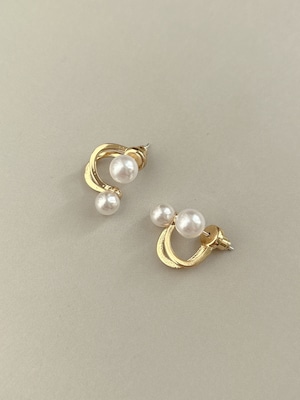 【予約販売】2pearl pierce ［silver925］