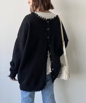 クラッシュ加工　ニットプルオーバー　AJ1102-9929