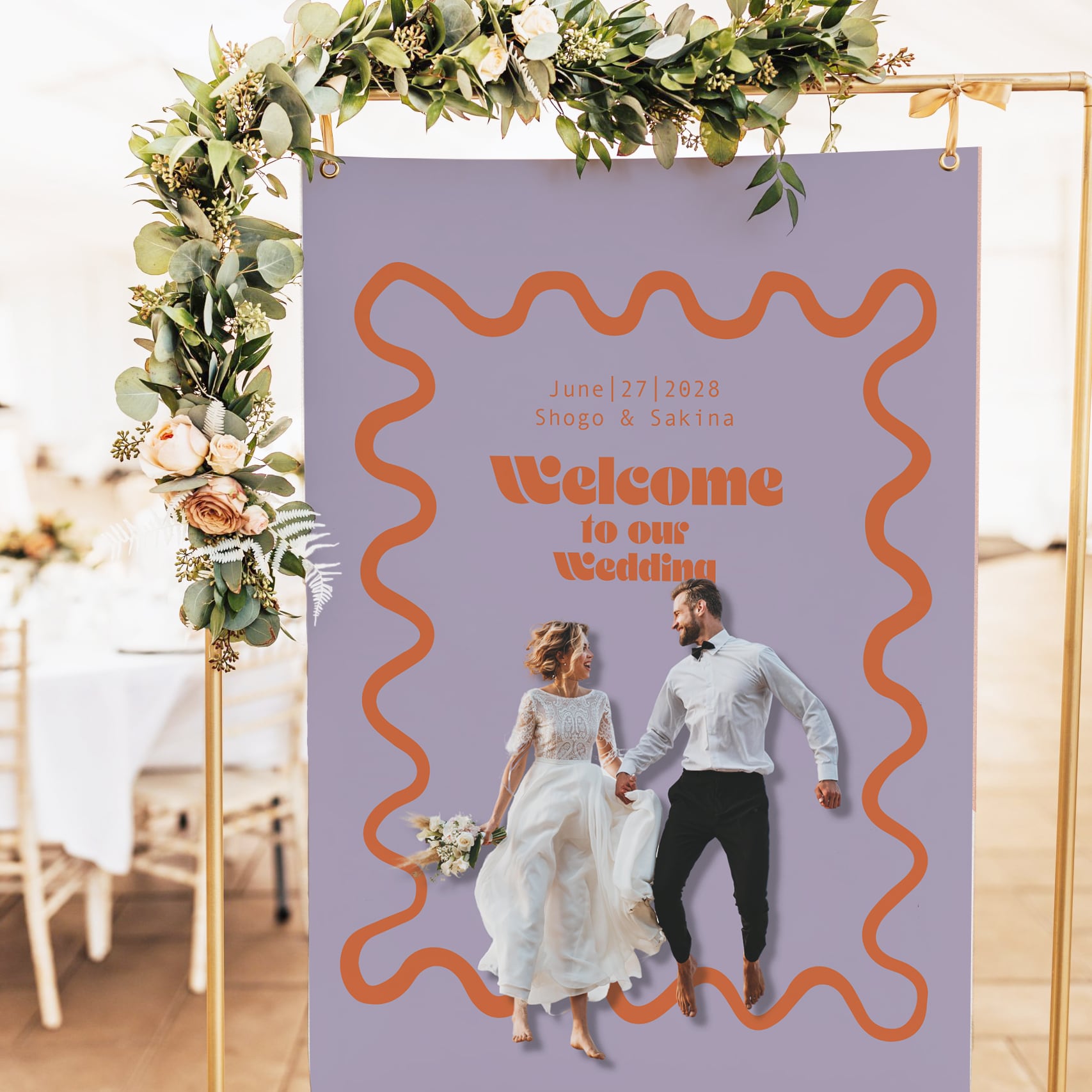 写真ウェルカムボード【くねくね】 | DIY store PBW