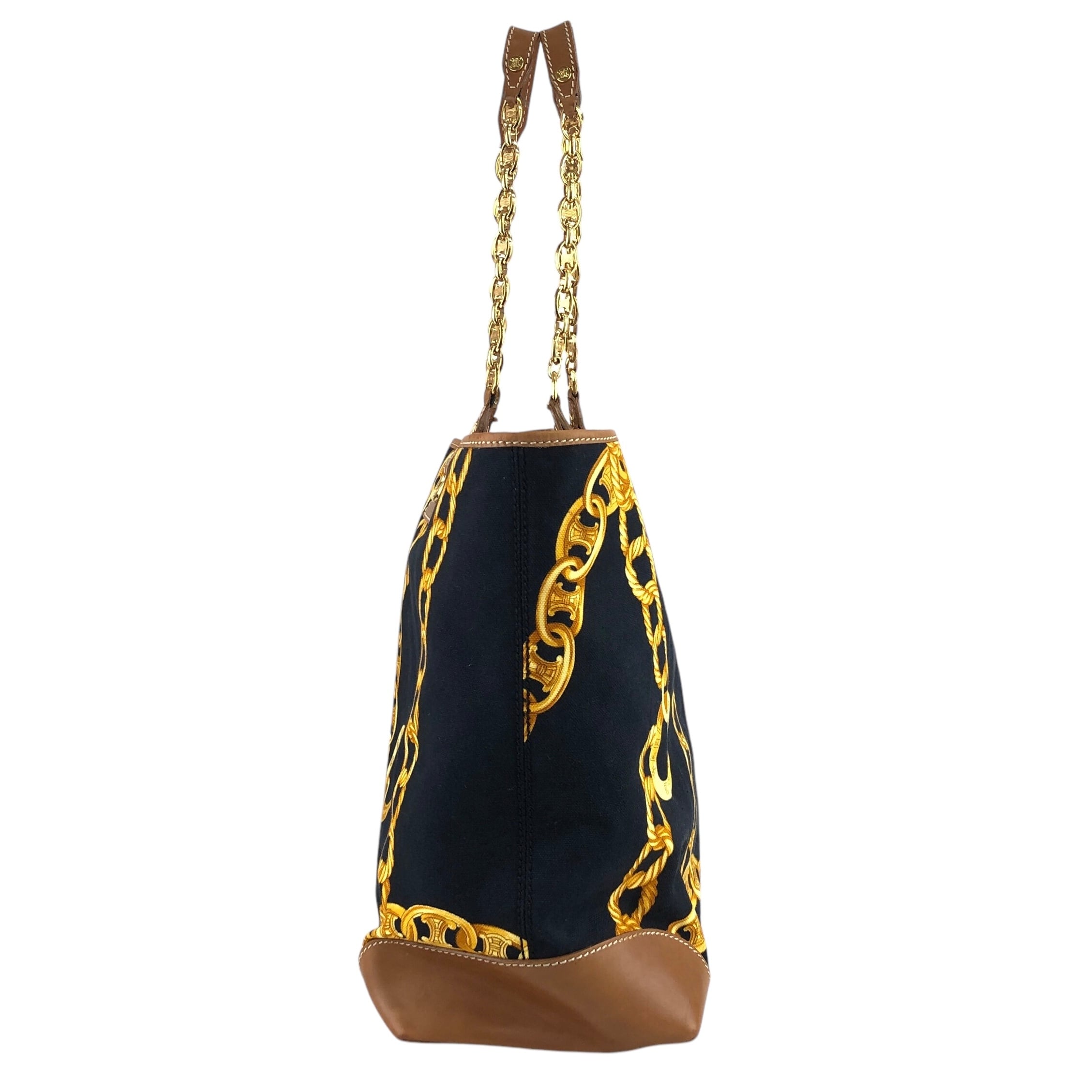 CELINE セリーヌ トートバッグ ブラック ブラゾン キャンバス レザー