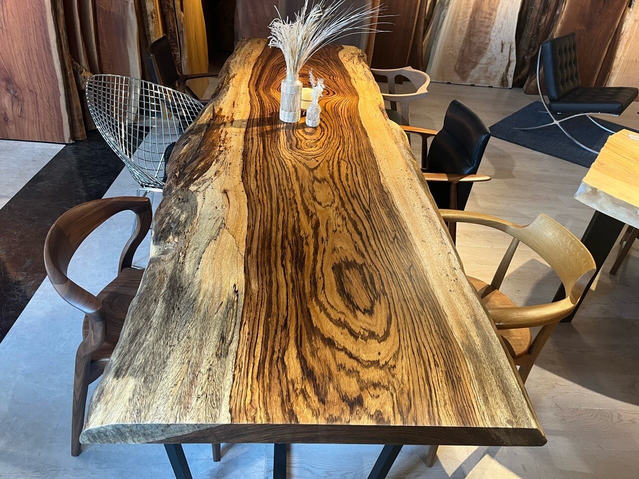 ゼブラウッド_3030×900-960-920×60_青山店_テーブル天板/一枚板 232138