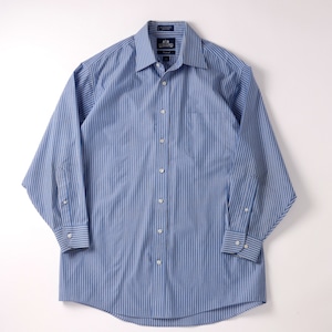 【極美品】90s STAFFORD vintage shirt big size / 90年代 ヴィンテージ シャツ ブルー ストライプ サイズ17 実寸XL ミントコンディション
