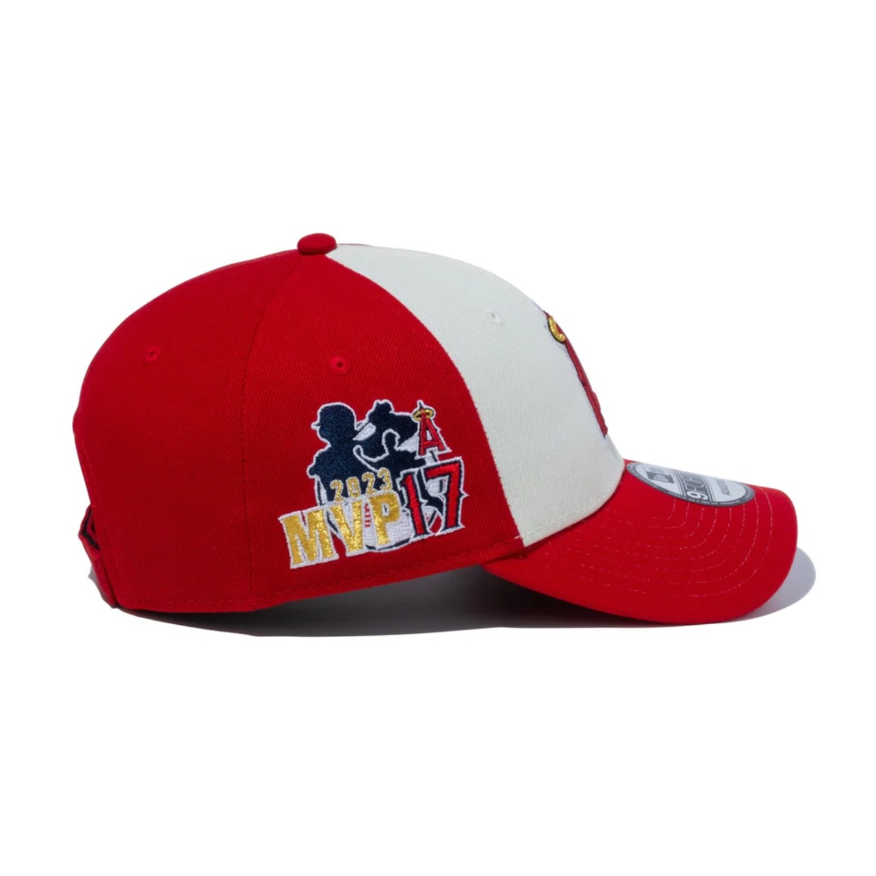 NEW ERA 9FORTY/940 Shohei Ohtani American League MVP & Home Runs Leaders ロサンゼルス・エンゼルス スカーレット / クロームホワイト 国内正規品