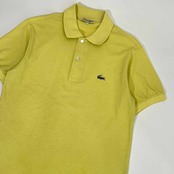 70s 80s CHEMISE LACOSTE シュミーズ ラコステ 文字ワニ 鹿の子 半袖 ポロシャツ 3/メンズ ビンテージ
