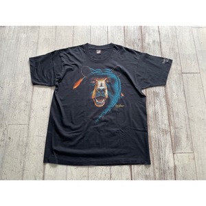 80's bear print T-shirt