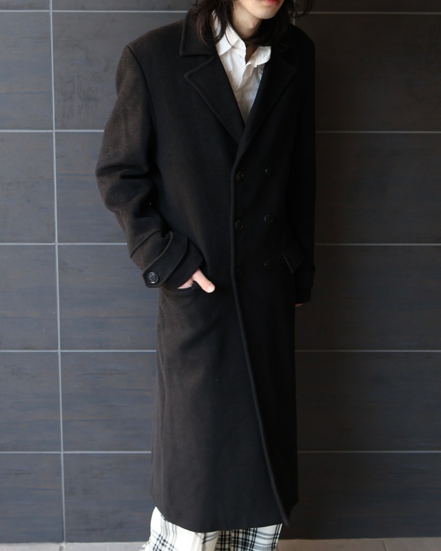 double breasted 6b long coat