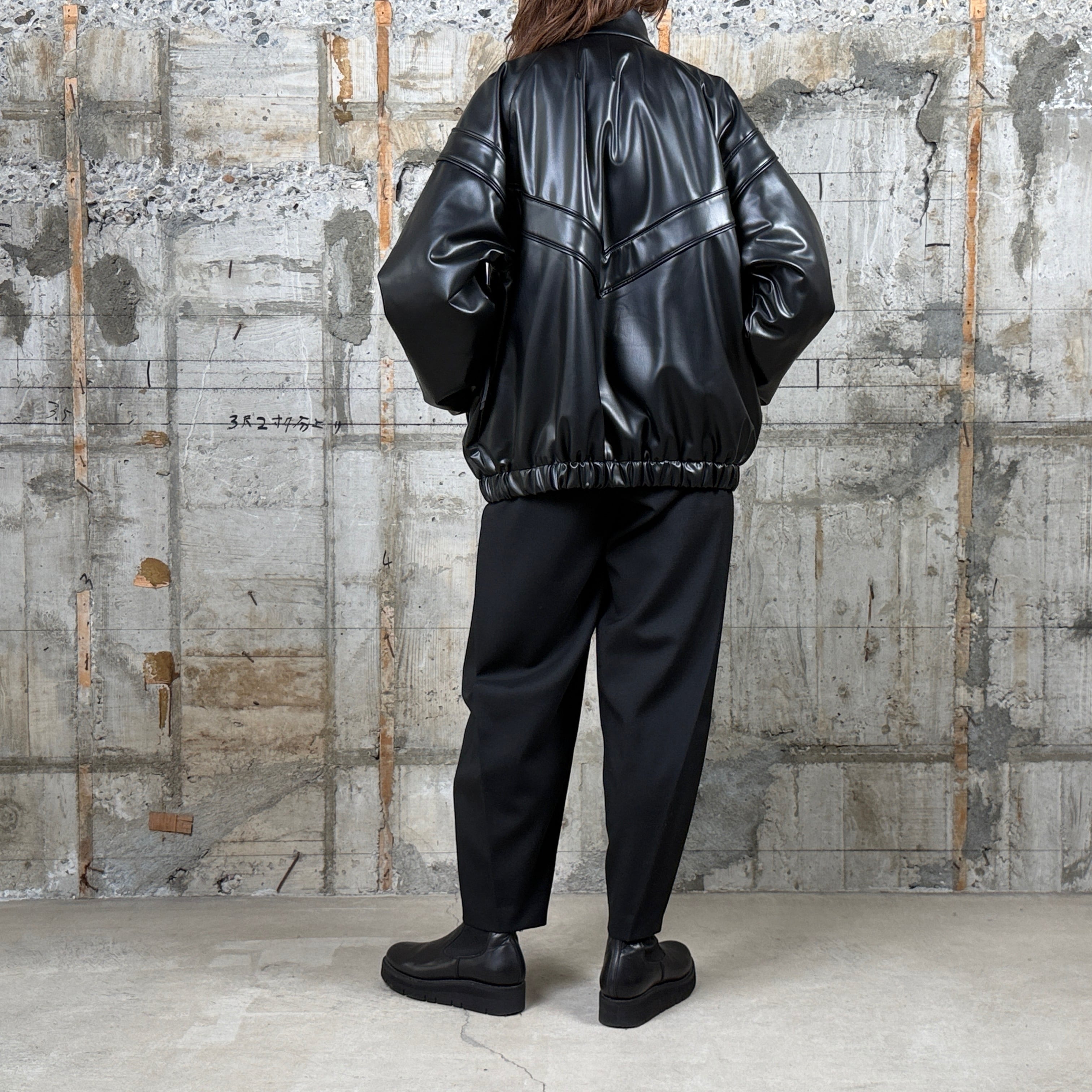 HYKE【ハイク】 FAUX LEATHER JACKET (17587) / BLACK | glamour online