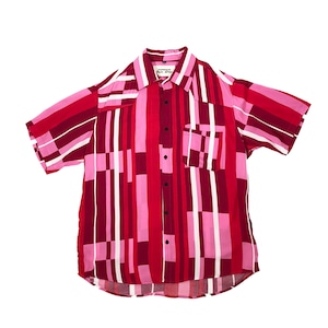 Caio Dias_Viscose Print Shirt：Pink