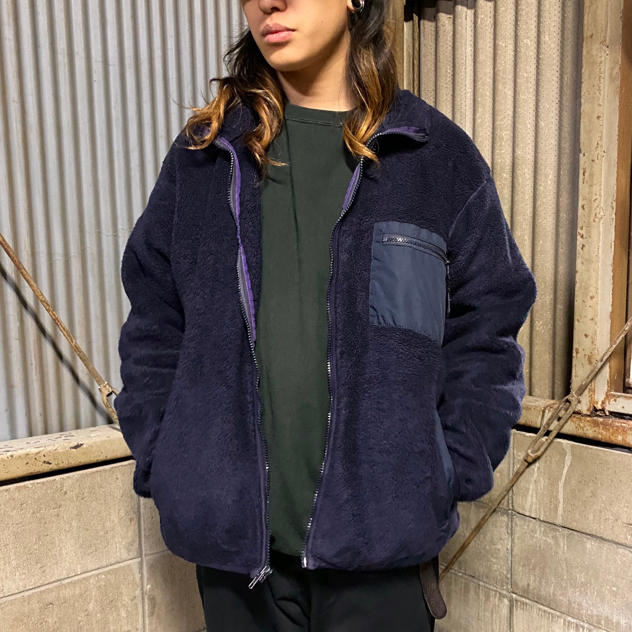 90年代 ビンテージ USA製 Rマークタグ patagonia パタゴニア フリースジャケット メンズL 古着 90s ヴィンテージ  ディープパープル 紫色【アウトドアジャケット】 | cave 古着屋【公式】古着通販サイト