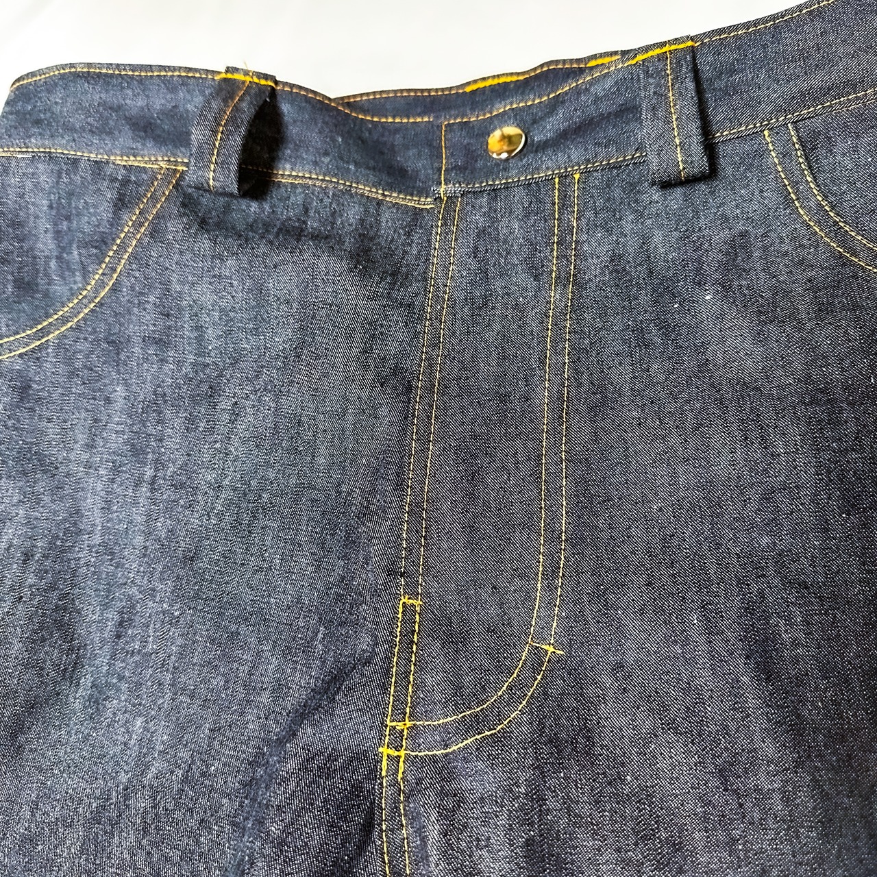 UNFINISHED 岡山デニムサルエルパンツ24112