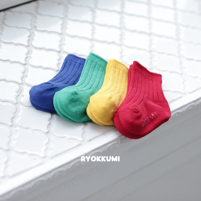 RGB SOCKS SET ( 4in1) | RYOKKUMi.りょくみ/韓国子供服