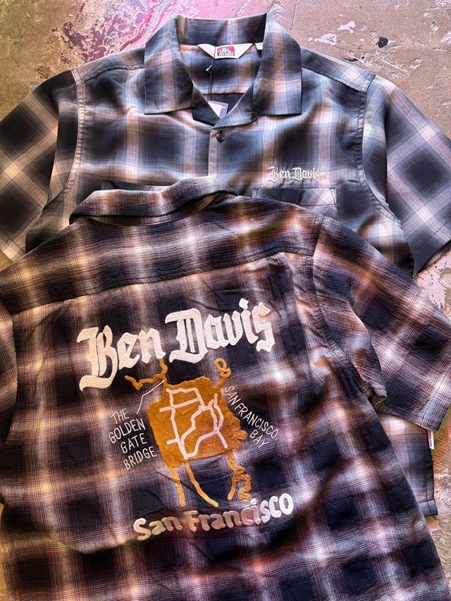 BEN DAVIS / OMBRE CHECK SHIRT S/S / オンブレーチェックシャツ / ND-26580016