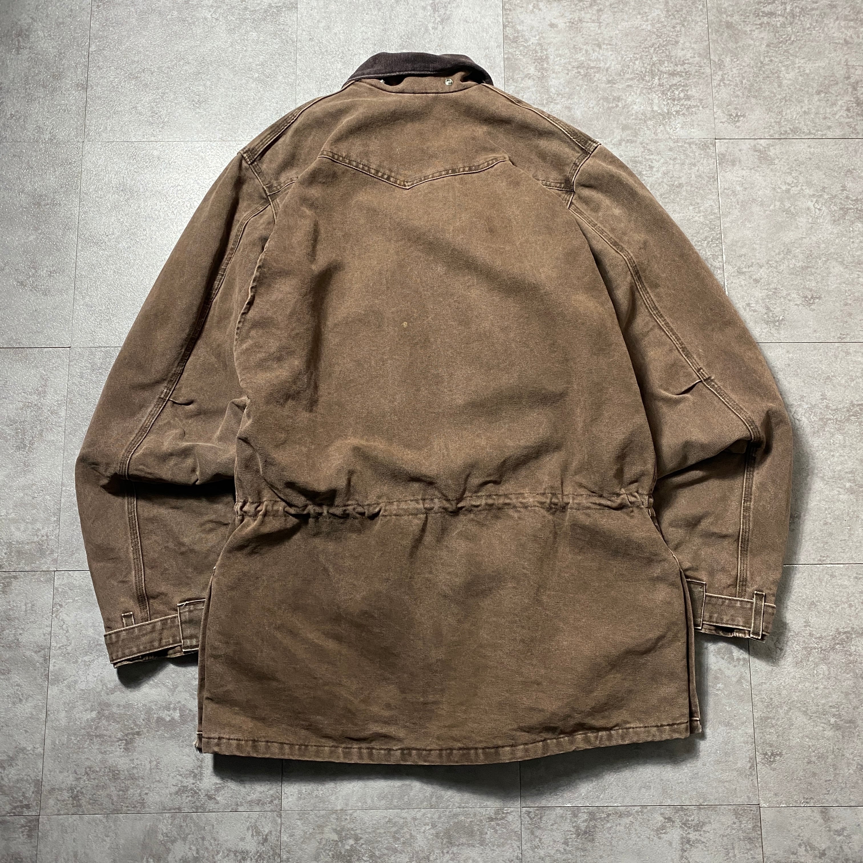 00's carhartt カーハート レザーパッチ コーデュロイ襟 ライナー