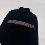 カシミヤ 羊毛 混 BURBERRY BLACK LABEL バーバリー ブラックレーベル タートルネック 長袖ニット 2/ブラック メンズ