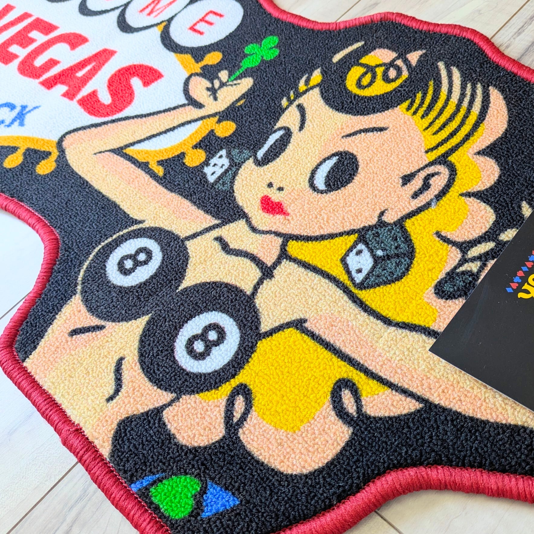 【 LADY LUCK（ レディ・ラック ） 】レディ ラック / ラスベガス / American MAT ( 裏面滑り止め加工 ) / キッチンマット / ふかふかマット / フロアマット / バス / エントランス / ロングバージョン〚アメリカン雑貨 アメトイ〛