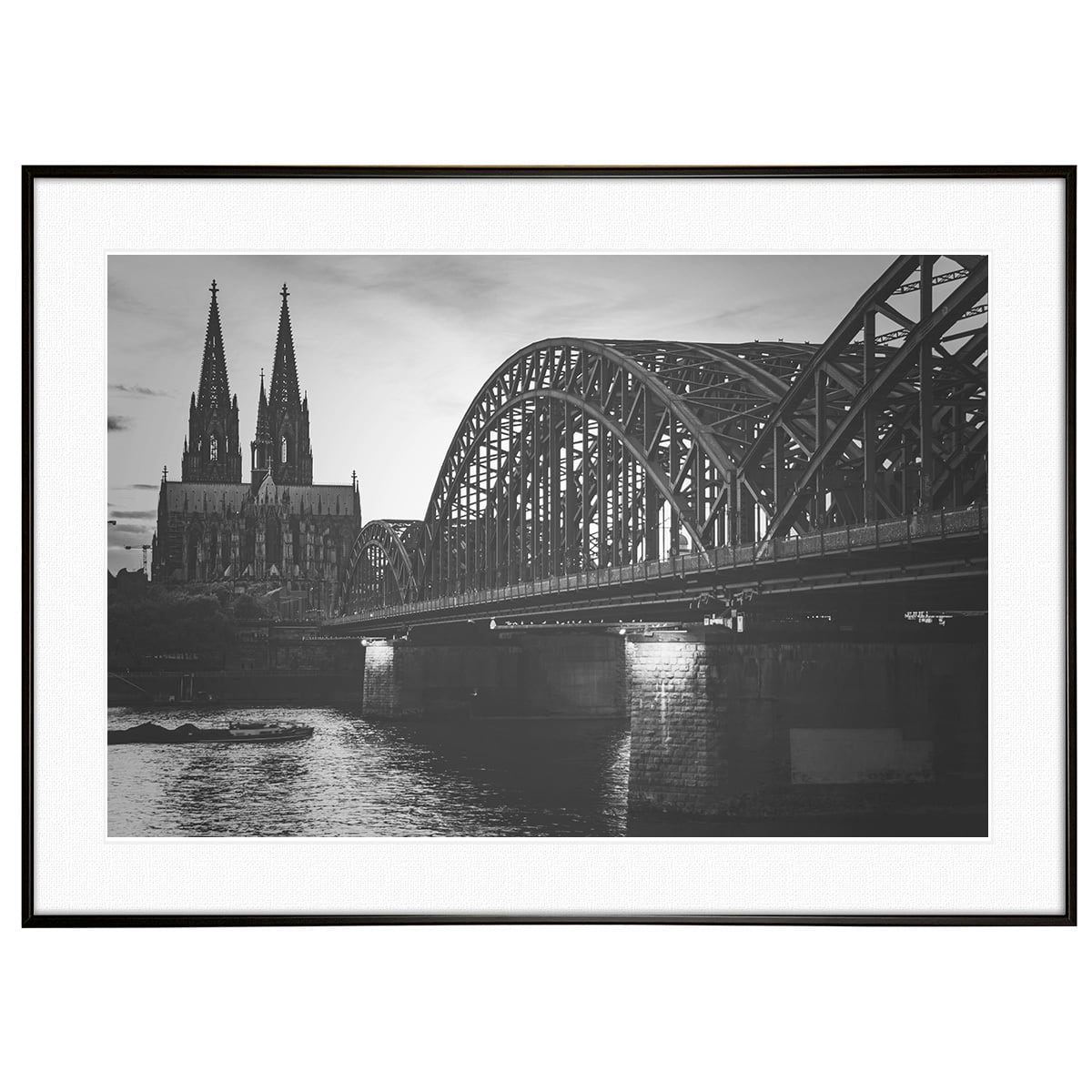 ドイツ写真 ケルン大聖堂 インテリアアートポスター額装 AS1557