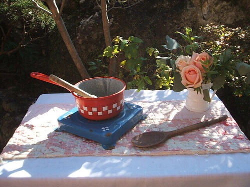 french antique dessous de plat en emaille 鍋敷き