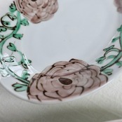 村田菜穂美作　楕円リムプレート(細) 「ラナンキュラス」1枚 ［2104130001376］