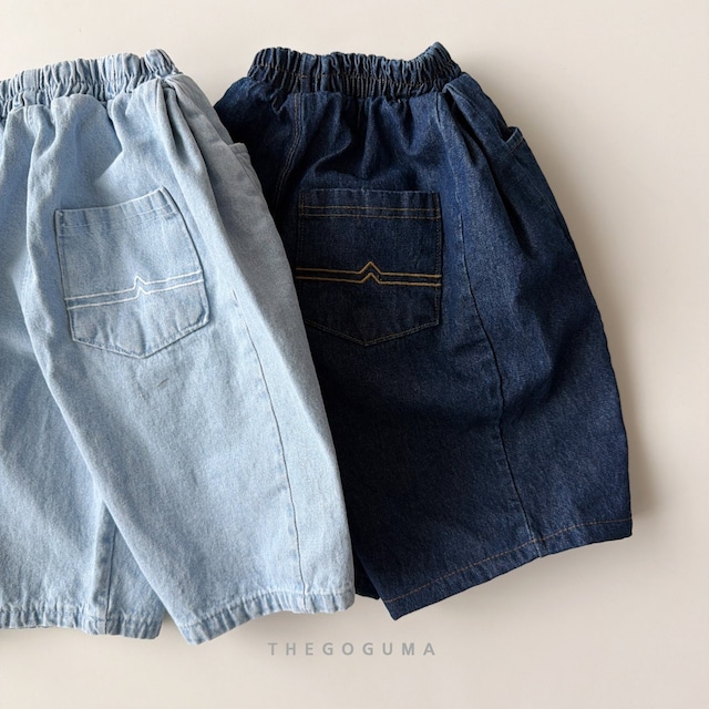 【取寄】the goguma|embroidery pocket denim pants|刺繍ポケットデニムパンツ|XS-JL|kids&jr|26 summer