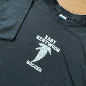 【GILDAN】高校 サッカー部 ロゴ プリント Tシャツ EAST KENTWOOD SOCCER XL ビッグサイズ US古着