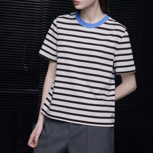 コットンボーダーTシャツ ・21292