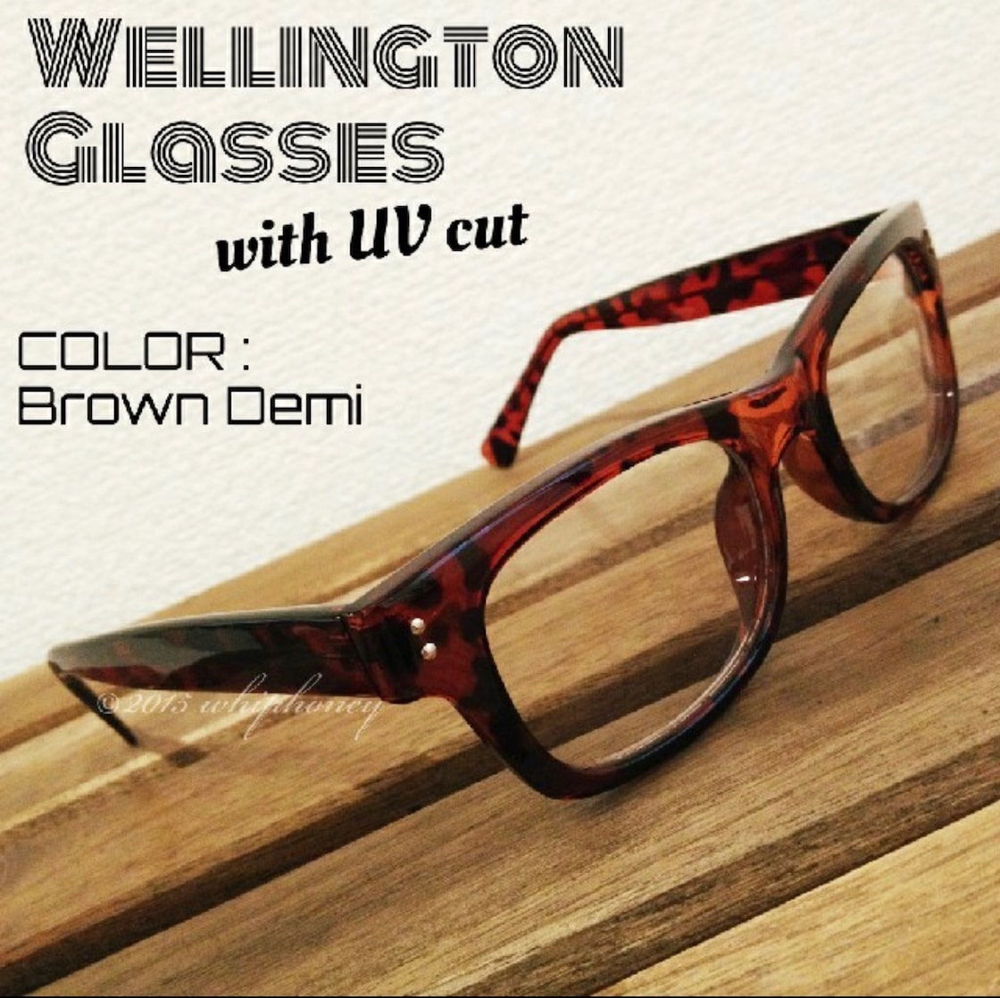 アウトレット サングラス 太めリム クラシックウェリントン だて眼鏡  