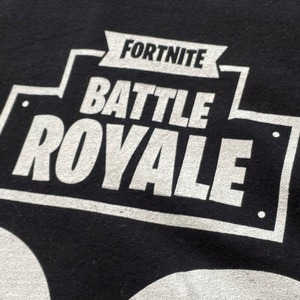 【CANVAS】FORTNITE ロゴ Tシャツ フォートナイト BATTLE ROYALE ナンバリング XL ビッグサイズ US古着