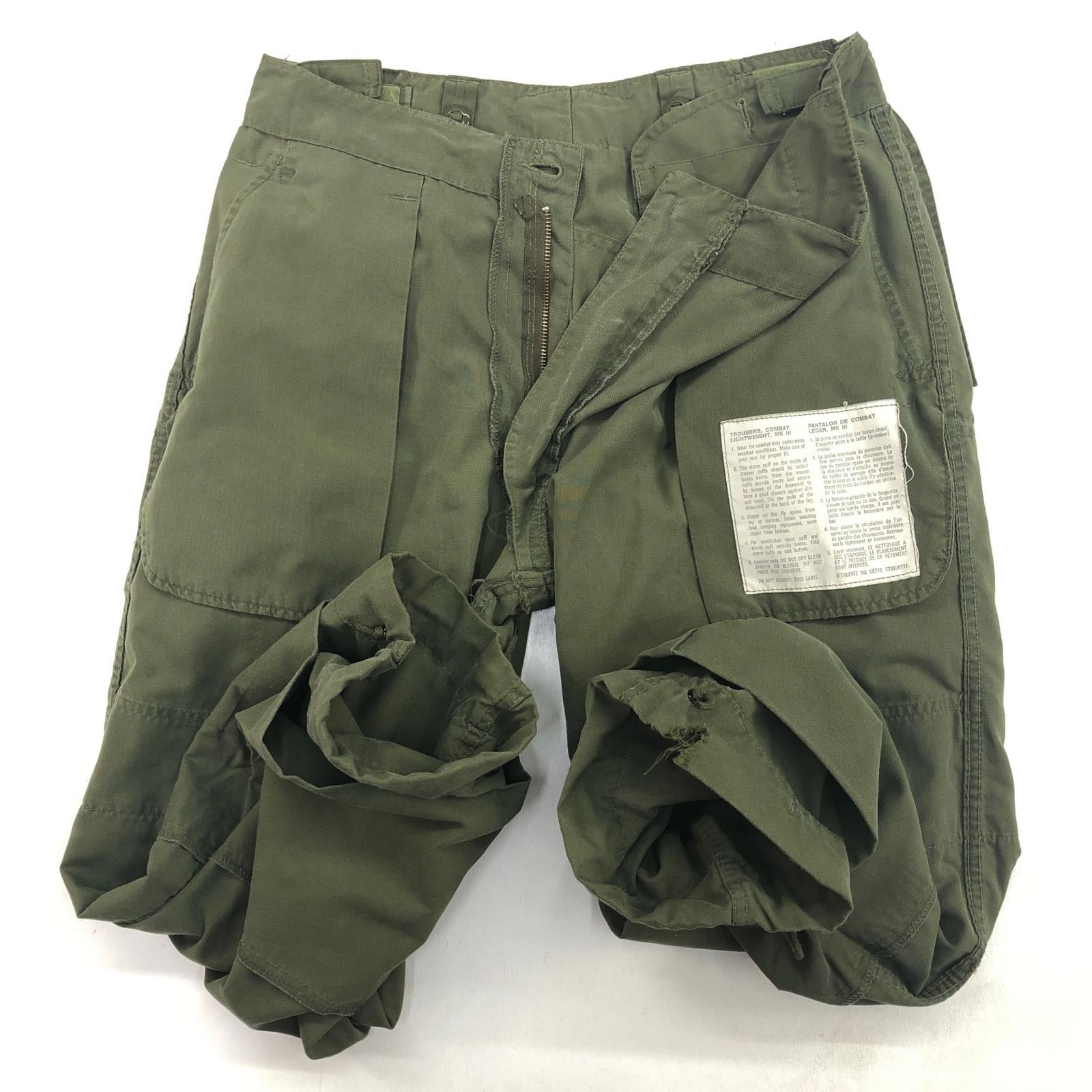 neao　カナダ軍ワイドダブルニーコンバットパンツ　 ベイカーパンツ　米軍 CANADIAN ARMY カナダ軍 90年代 TROUSERS, COMBAT, L/W, MKⅢ ポケット