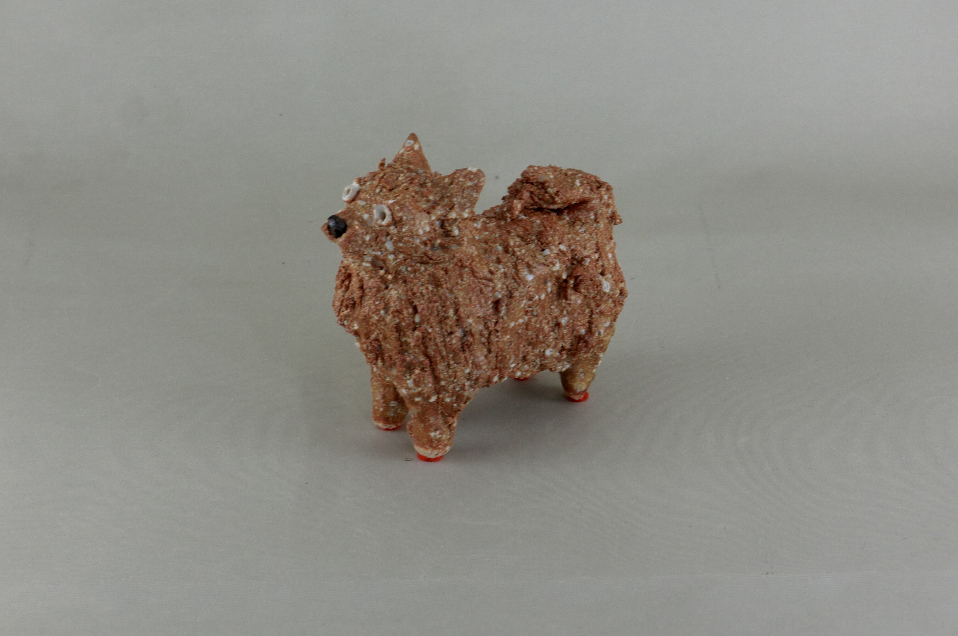 幸生窯　前川幸市作　犬　ポメラニアン