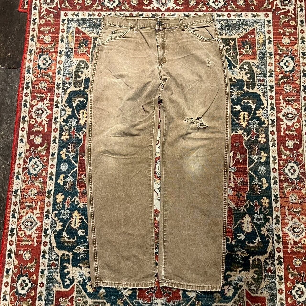 00s Dickies ペインターパンツ ワークパンツ ブラック ペイント W36