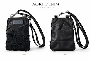 【狩野 翔 × AOKI DENIM】 月( TSUKI ) | LEATHER BAG