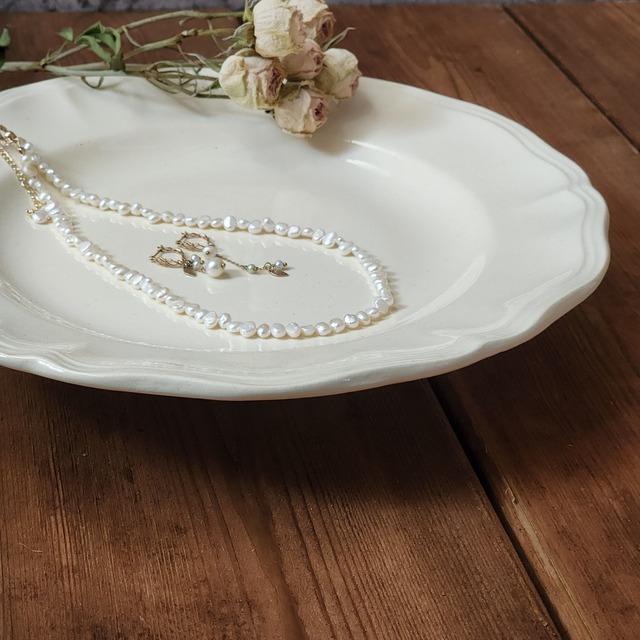 Digoin & Sarreguemines 花リムコンポティエ #1