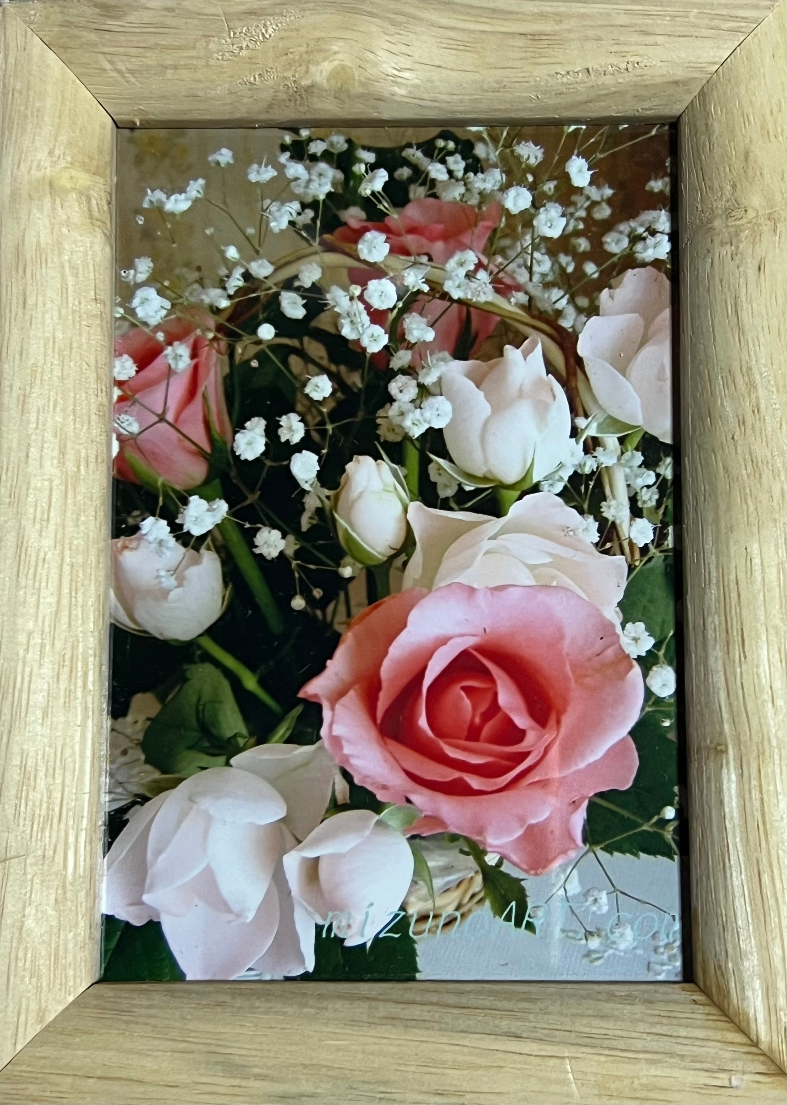 菩薩＊四つ切サイズ水彩額装画＊原画 | mizunoART ゆり呼【渡邉裕美