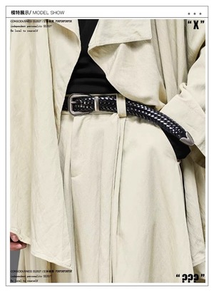 RFDRFD ドレープルーズ ワイドパンツ