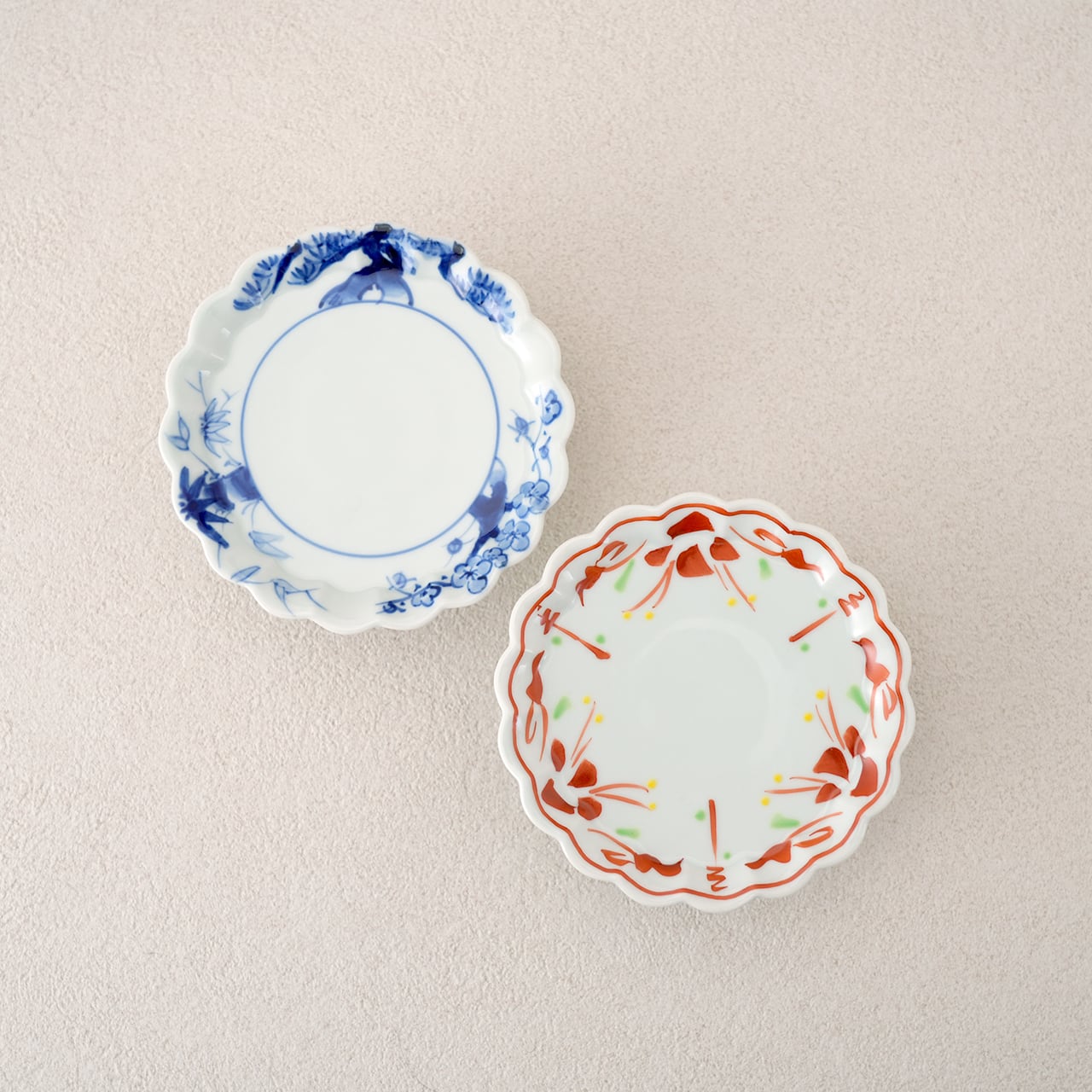 皓洋窯］フラワーコンポートS（赤絵万暦・松竹梅） | フラッグス