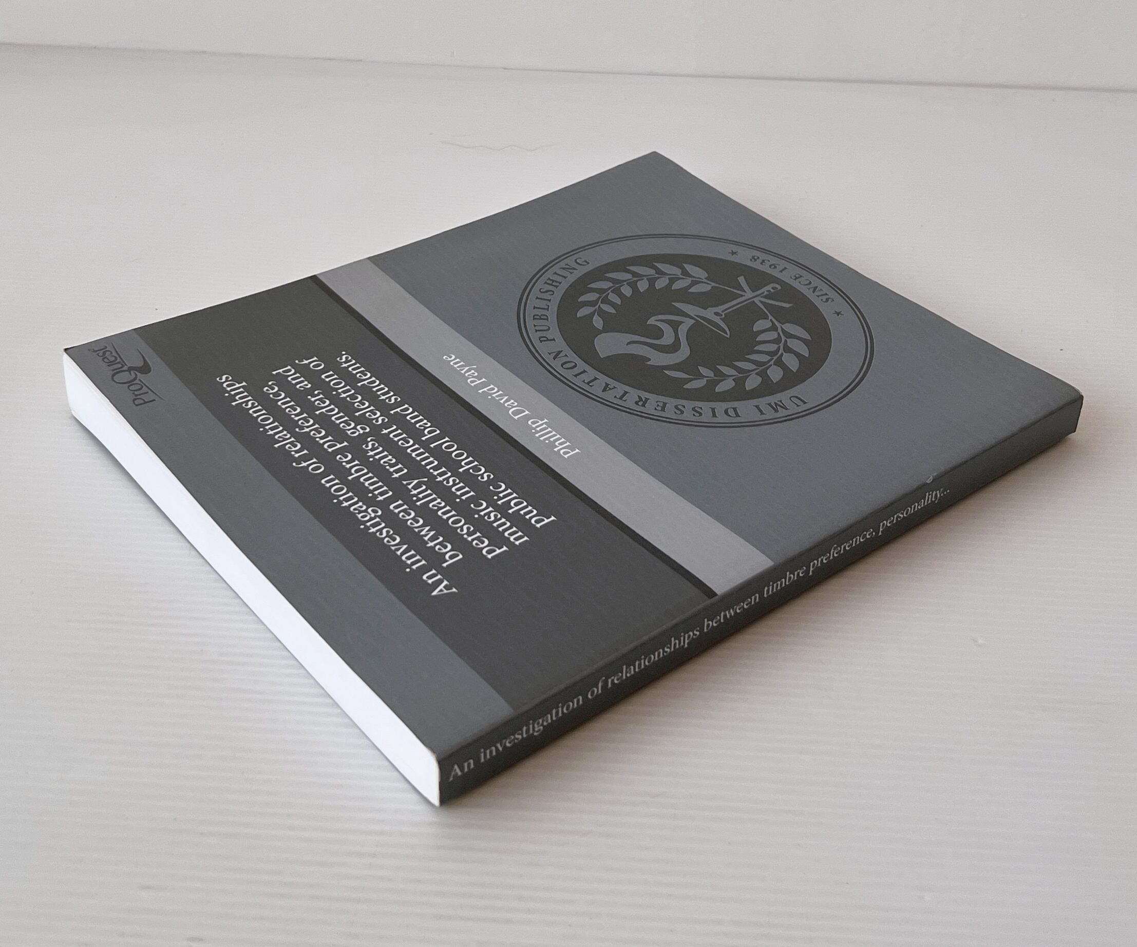 An investigation of relationships between timbre preference, personality traits, gender, and music instrument selection of public school band students / Phillip David Payne / Pro Quest