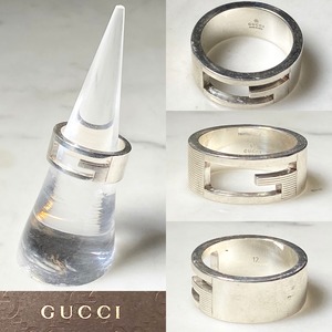 GUCCI silver “CutOut G” ring